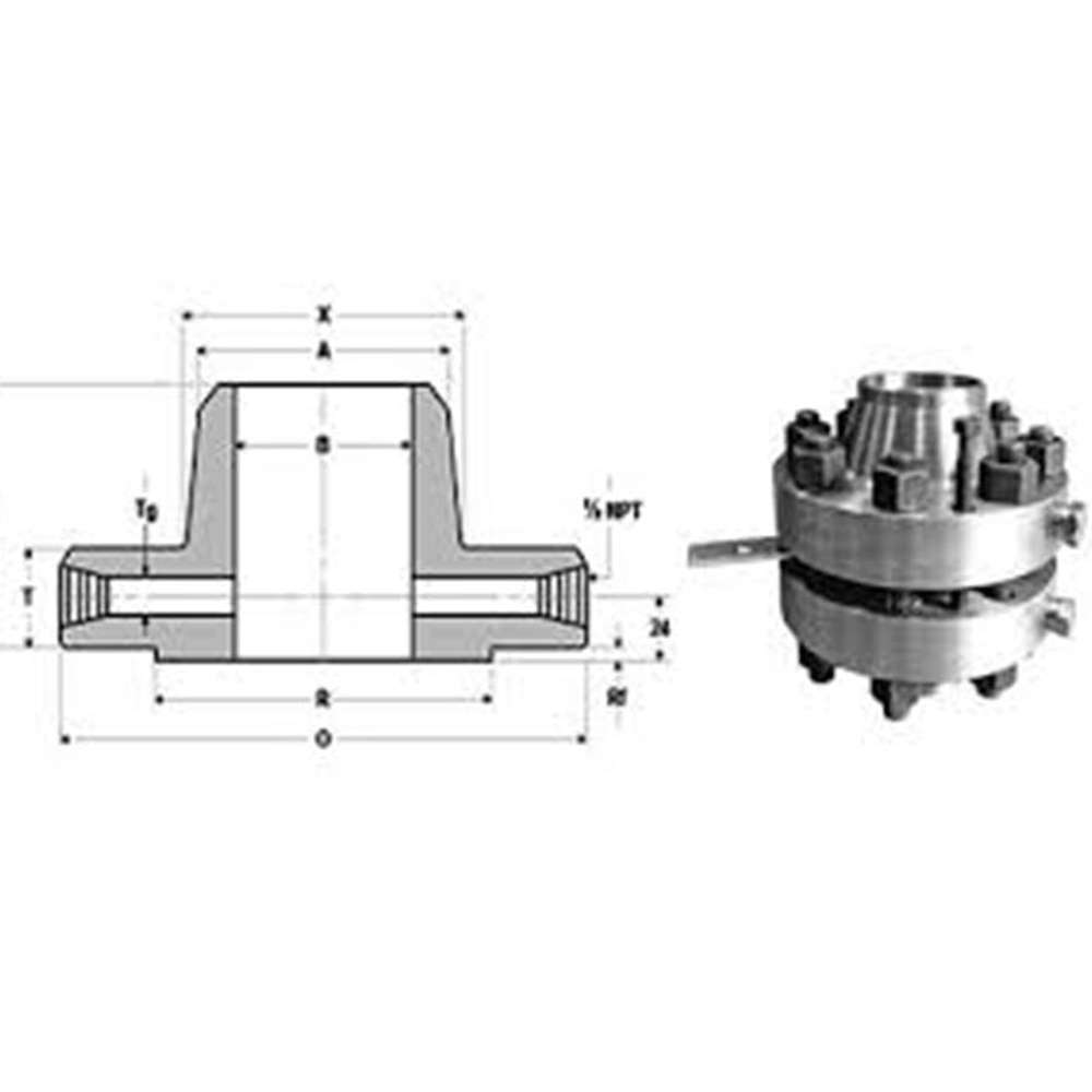 فلنج اریفیس  PN80 فولادی